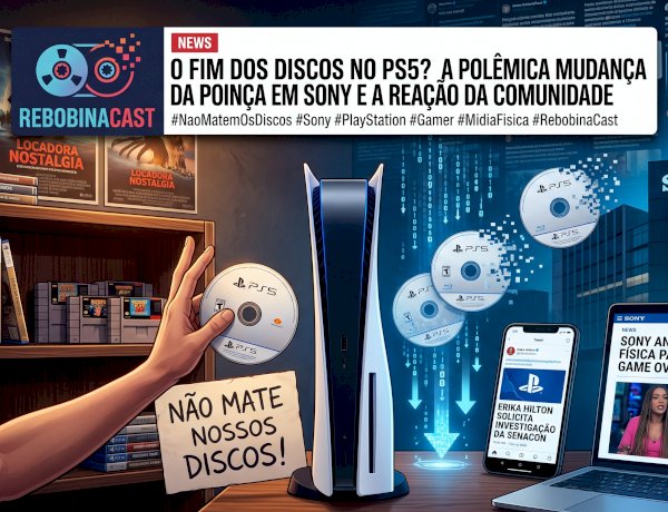 Sony anuncia o fim da mídia física. Será o game over dos discos?
