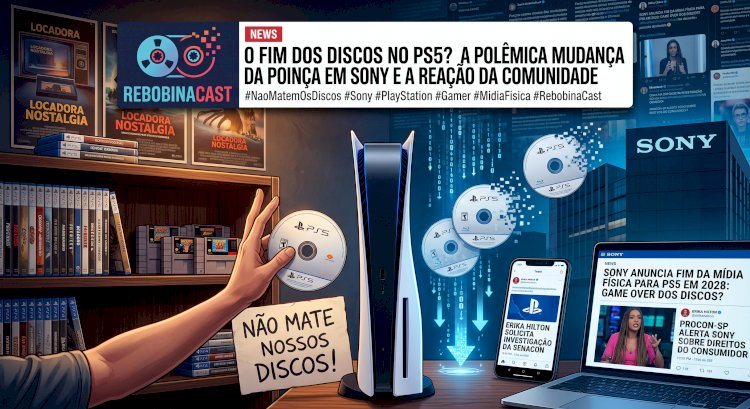 Sony anuncia o fim da mídia física. Será o game over dos discos?